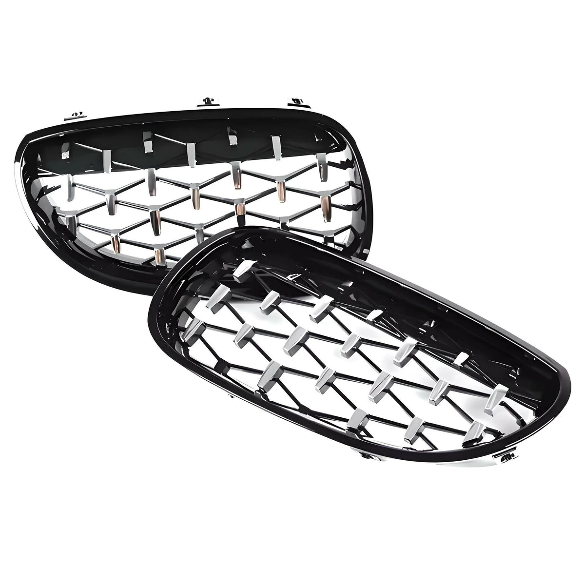 DIAMOND STYLE GLOSS BLACK GRILLE FOR BMW E60 E61 5 SERIES