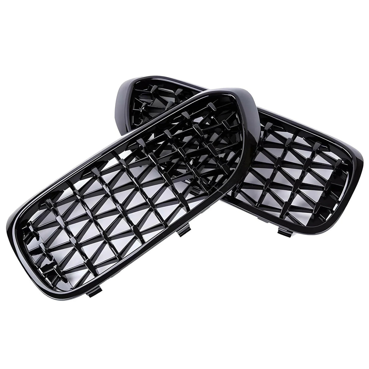 DIAMOND STYLE GLOSS BLACK GRILLE FOR BMW G30 G31 G38 5 SERIES