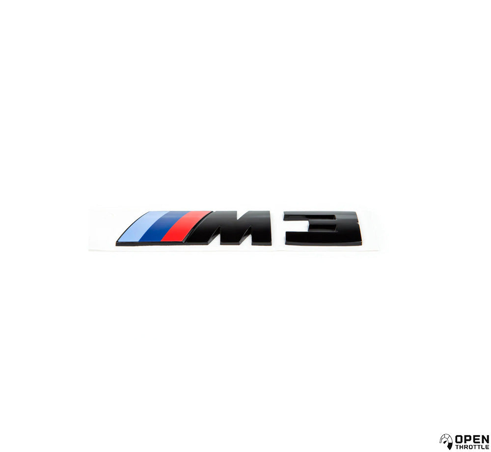 GLOSS BLACK M3 BADGE TRUNK EMBLEM FOR BMW F80 M3