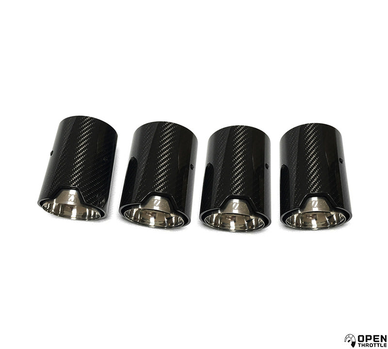 M PERFORMANCE STYLE CARBON FIBRE EXHAUST TIPS FOR BMW F22 F23 2 SERIES