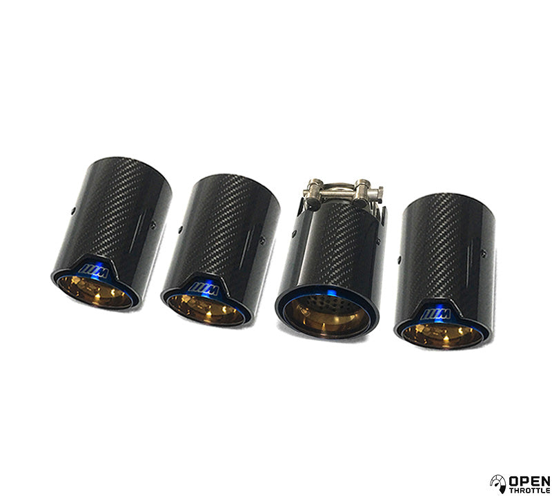 M PERFORMANCE STYLE CARBON FIBRE EXHAUST TIPS FOR BMW F22 F23 2 SERIES
