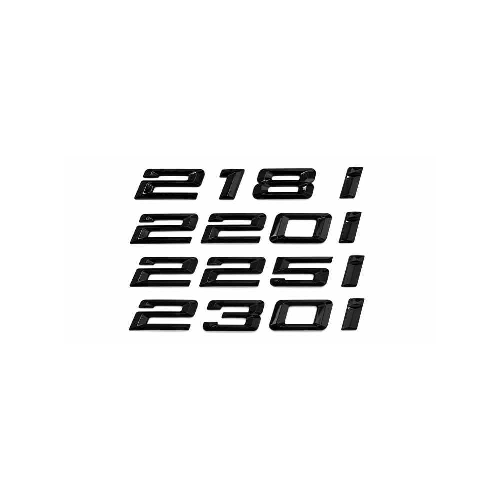 GLOSS BLACK TRUNK EMBLEM FOR BMW F22 F23 2 SERIES