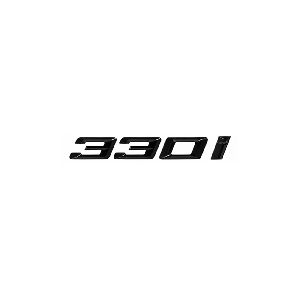 GLOSS BLACK TRUNK EMBLEM FOR BMW F30 3 SERIES