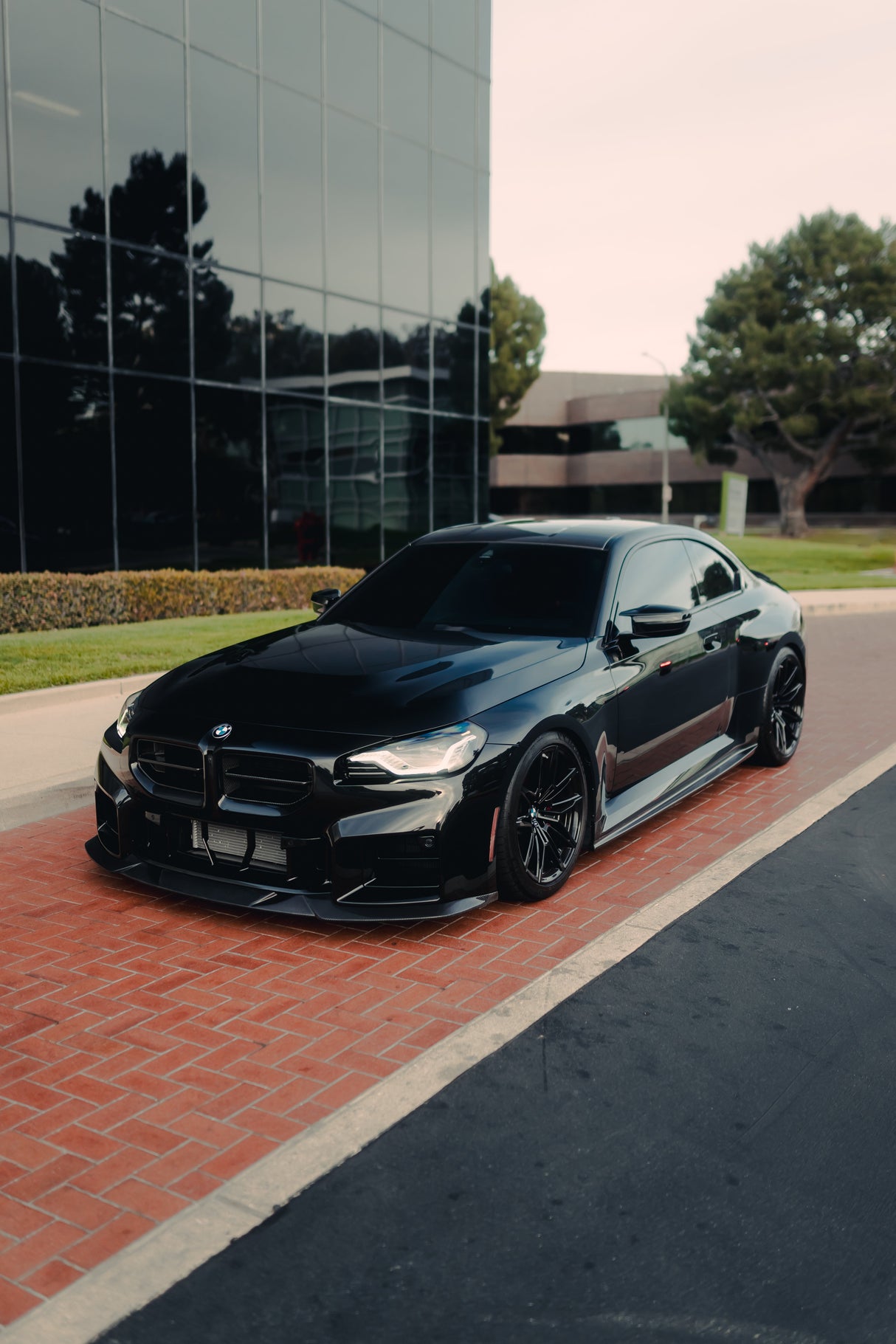 MHC STYLE CARBON FIBER FRONT LIP FOR BMW G87 M2