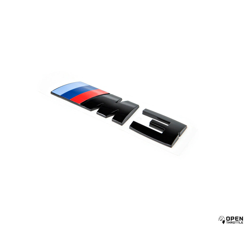 GLOSS BLACK M3 BADGE TRUNK EMBLEM FOR BMW F80 M3