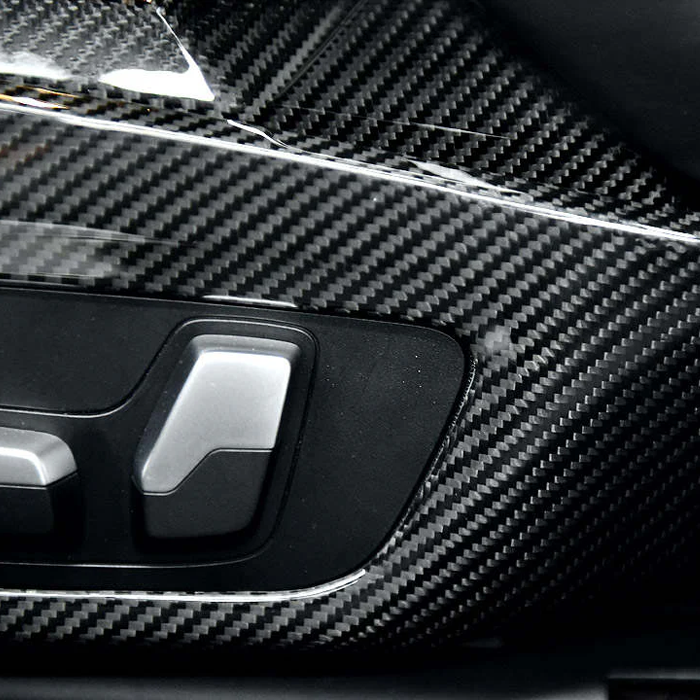 CARBON FIBRE SIDE SEAT INTERIOR TRIM FOR BMW G80 M3 G82 M4