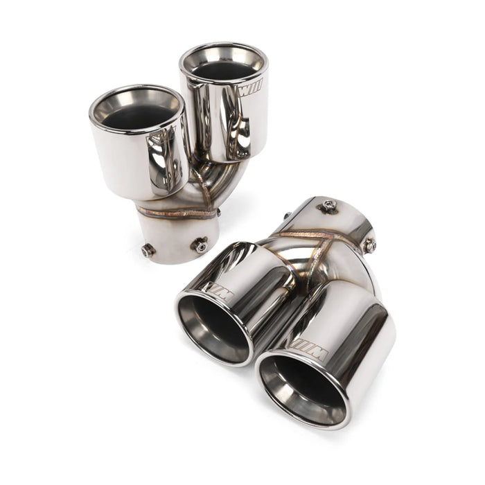 M STYLE STAINLESS STEEL QUAD EXHAUST TIPS FOR BMW G42 M240i