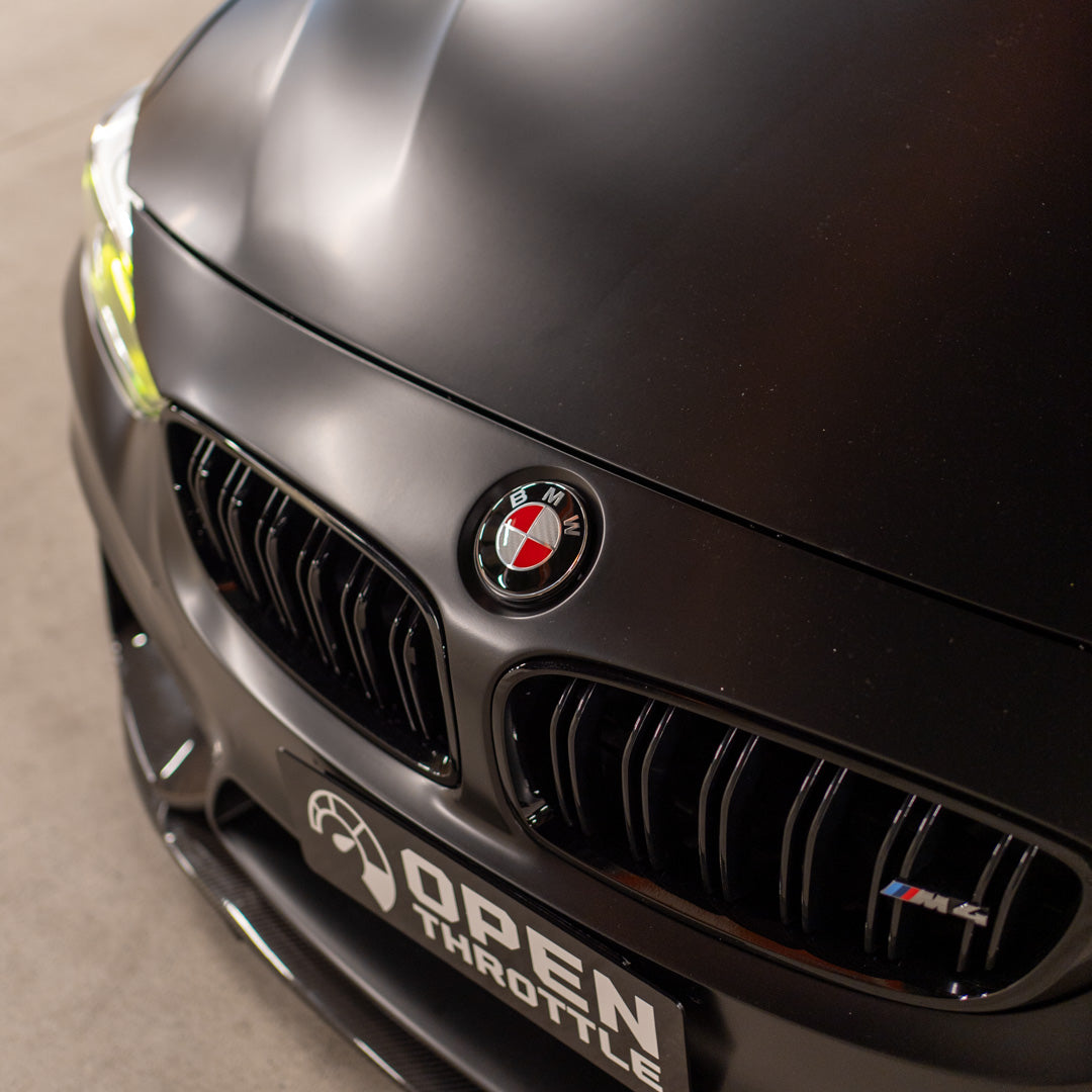BMW EMBLEM BADGE - RED & GREY