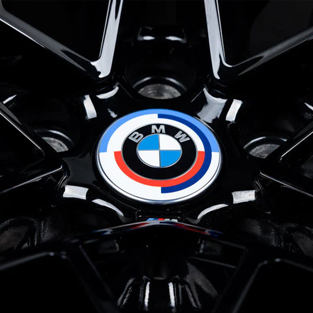 BMW 50TH ANNIVERSARY FLOATING WHEEL CENTRE CAP SET