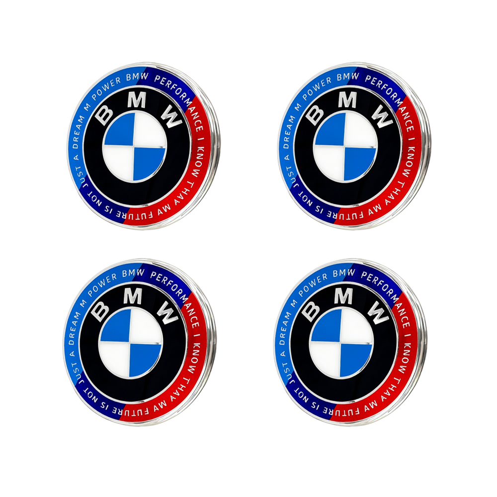 BMW 50TH EMBLEM BADGE - BLUE & RED