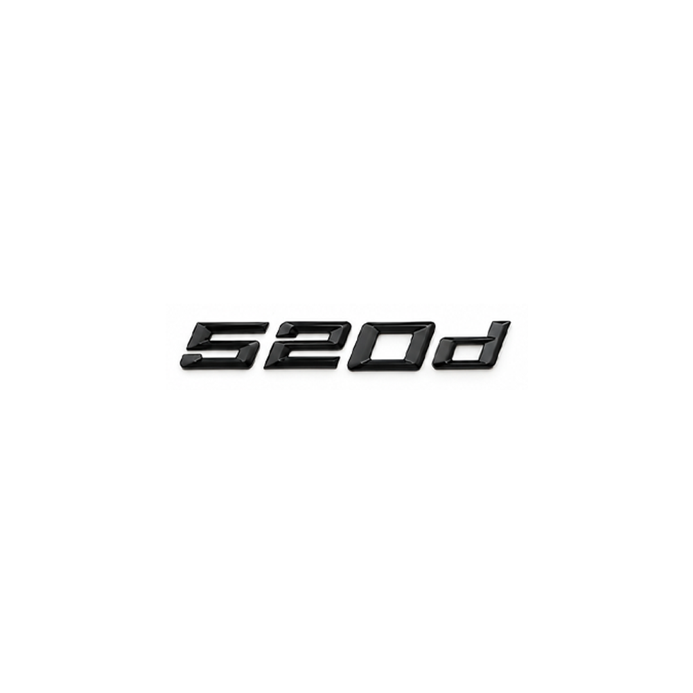 GLOSS BLACK TRUNK EMBLEM FOR BMW F10 F11 G30 G31 5 SERIES