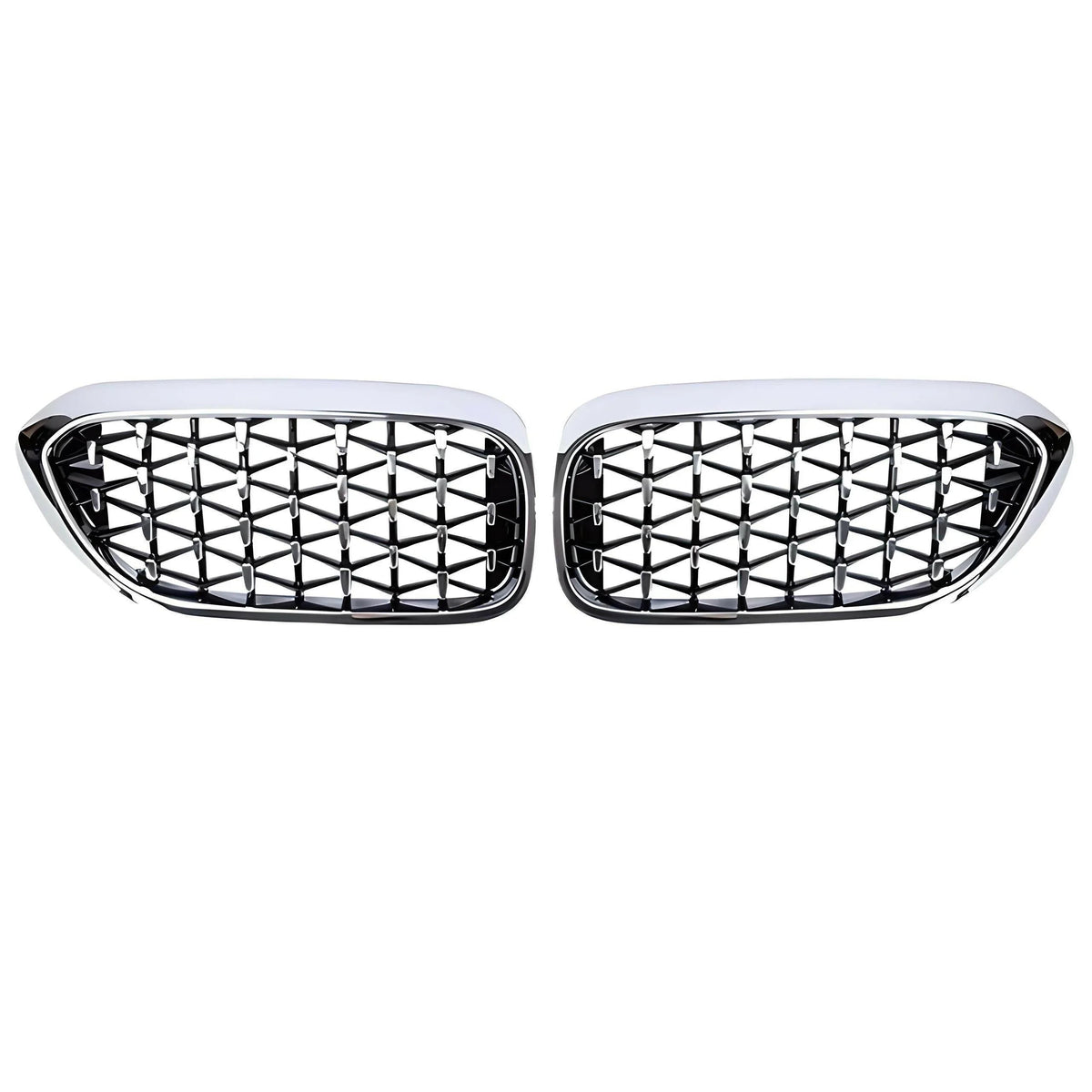 DIAMOND STYLE GLOSS BLACK GRILLE FOR BMW G30 G31 G38 5 SERIES