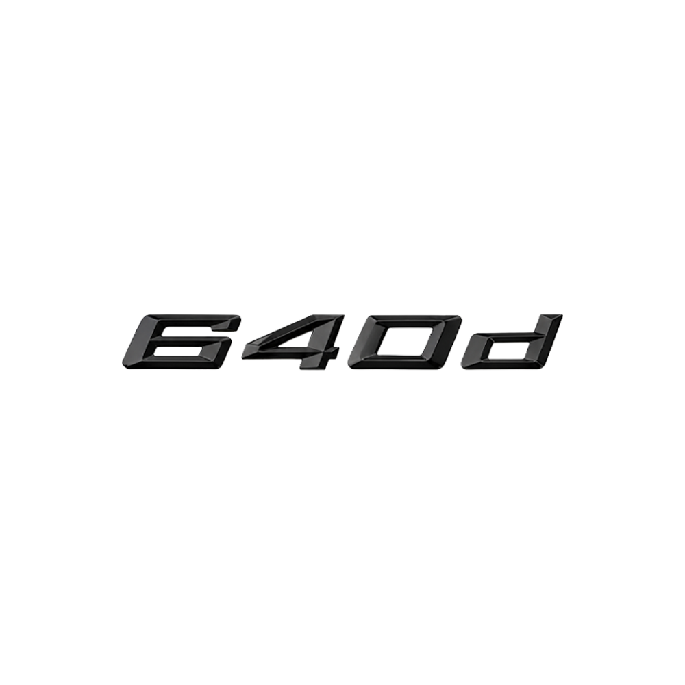 GLOSS BLACK TRUNK EMBLEM FOR BMW F06 F12 F13 G32 6 SERIES