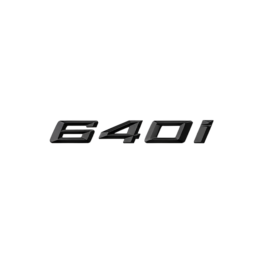 GLOSS BLACK TRUNK EMBLEM FOR BMW F06 F12 F13 G32 6 SERIES