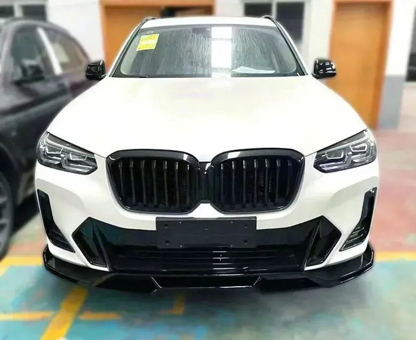 ABS GLOSS BLACK FRONT LIP FOR BMW G01 X3 / G02 X4