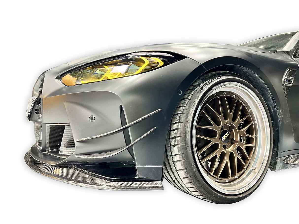 AC STYLE CARBON FIBER FRONT CANARDS FOR BMW G80 M3 / G82 G83 M4