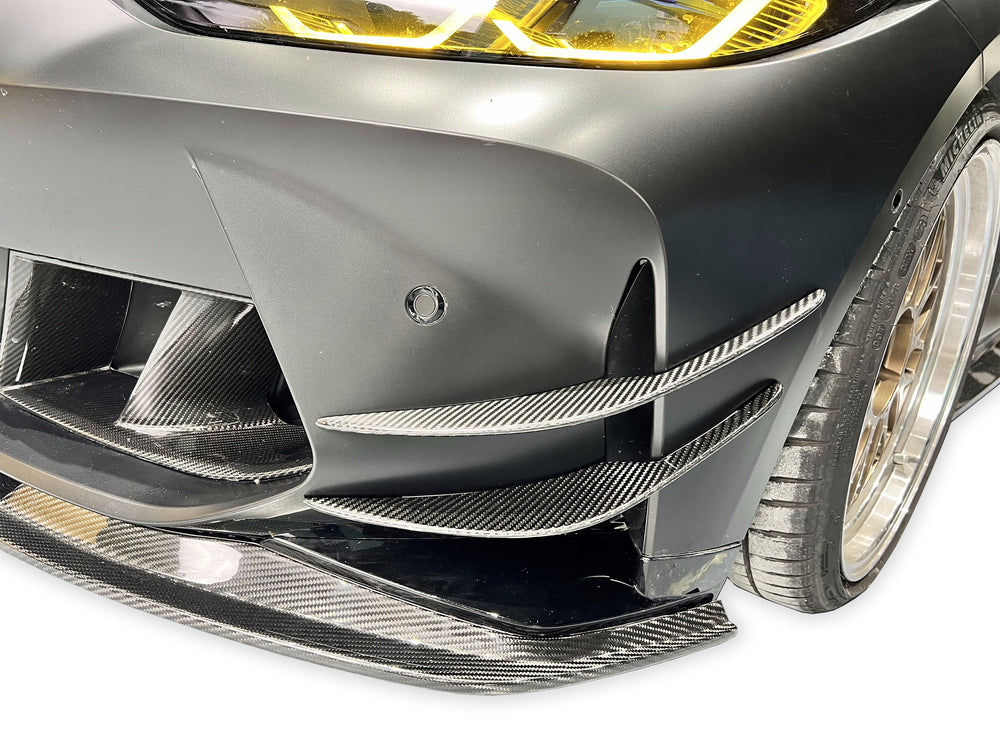 AC STYLE CARBON FIBER FRONT CANARDS FOR BMW G80 M3 / G82 G83 M4