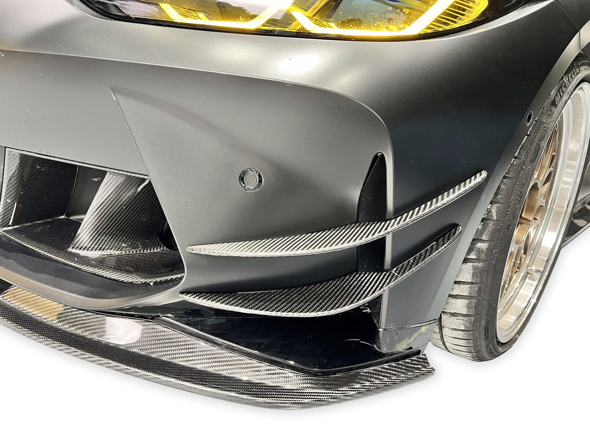 AC STYLE CARBON FIBER FRONT CANARDS FOR BMW G80 M3 / G82 G83 M4