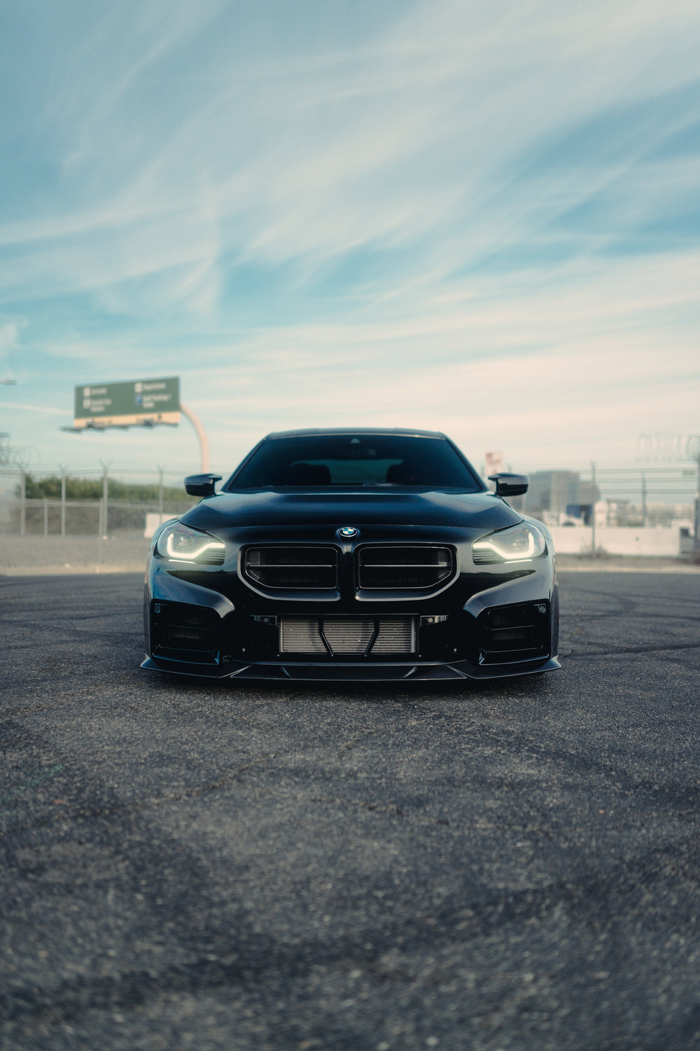 ALPHA N STYLE CARBON FIBER FRONT GRILLES FOR BMW G87 M2