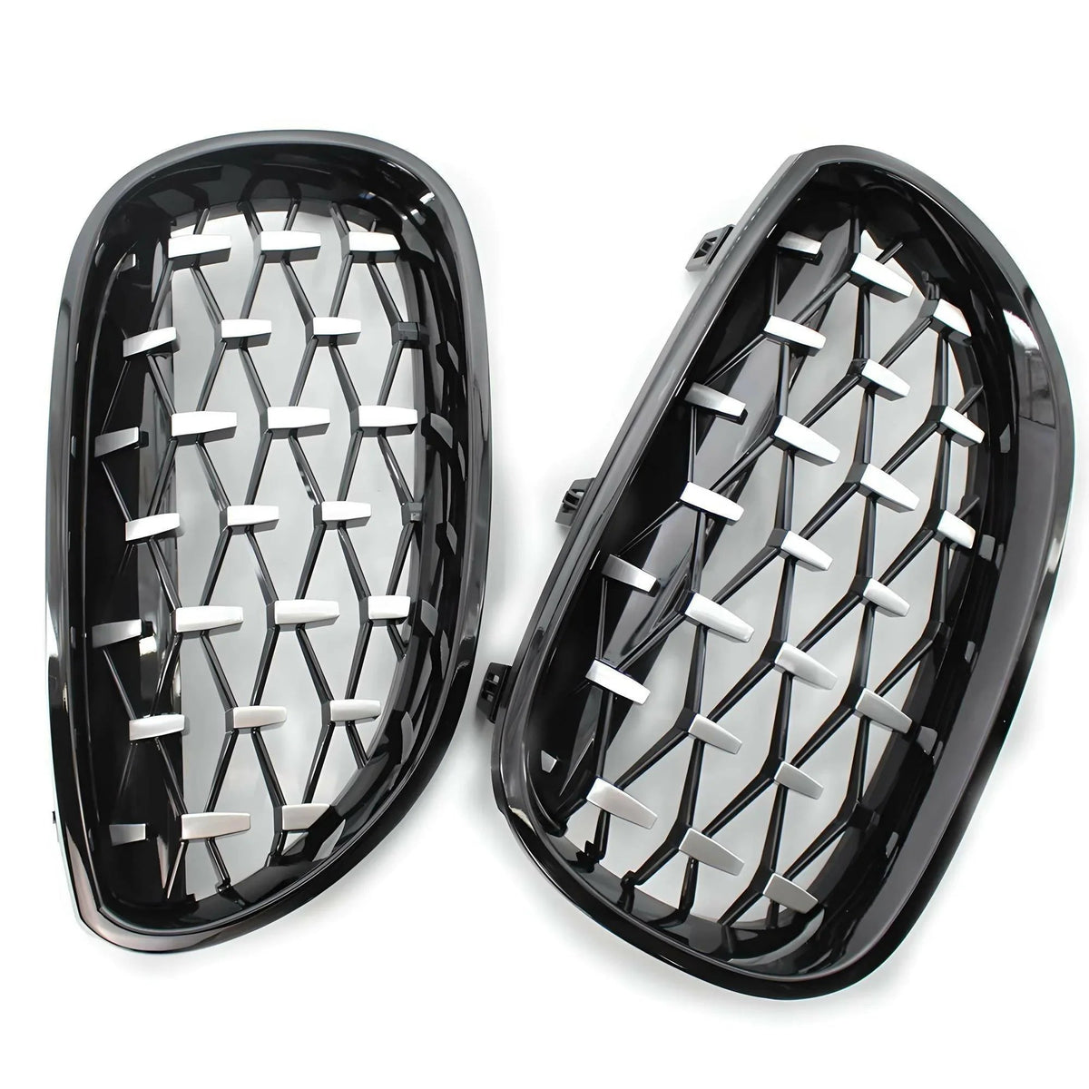 DIAMOND STYLE GLOSS BLACK GRILLE FOR BMW E60 E61 5 SERIES