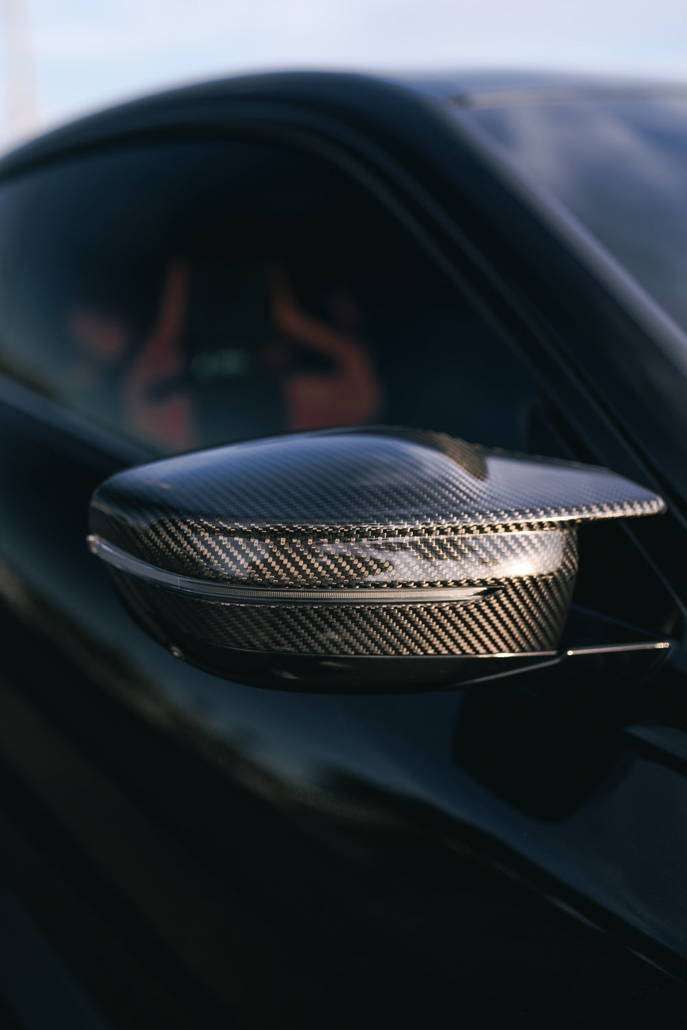 M PERFORMANCE STYLE CARBON FIBRE MIRRORS CAPS FOR BMW G42 2 SERIES M240i