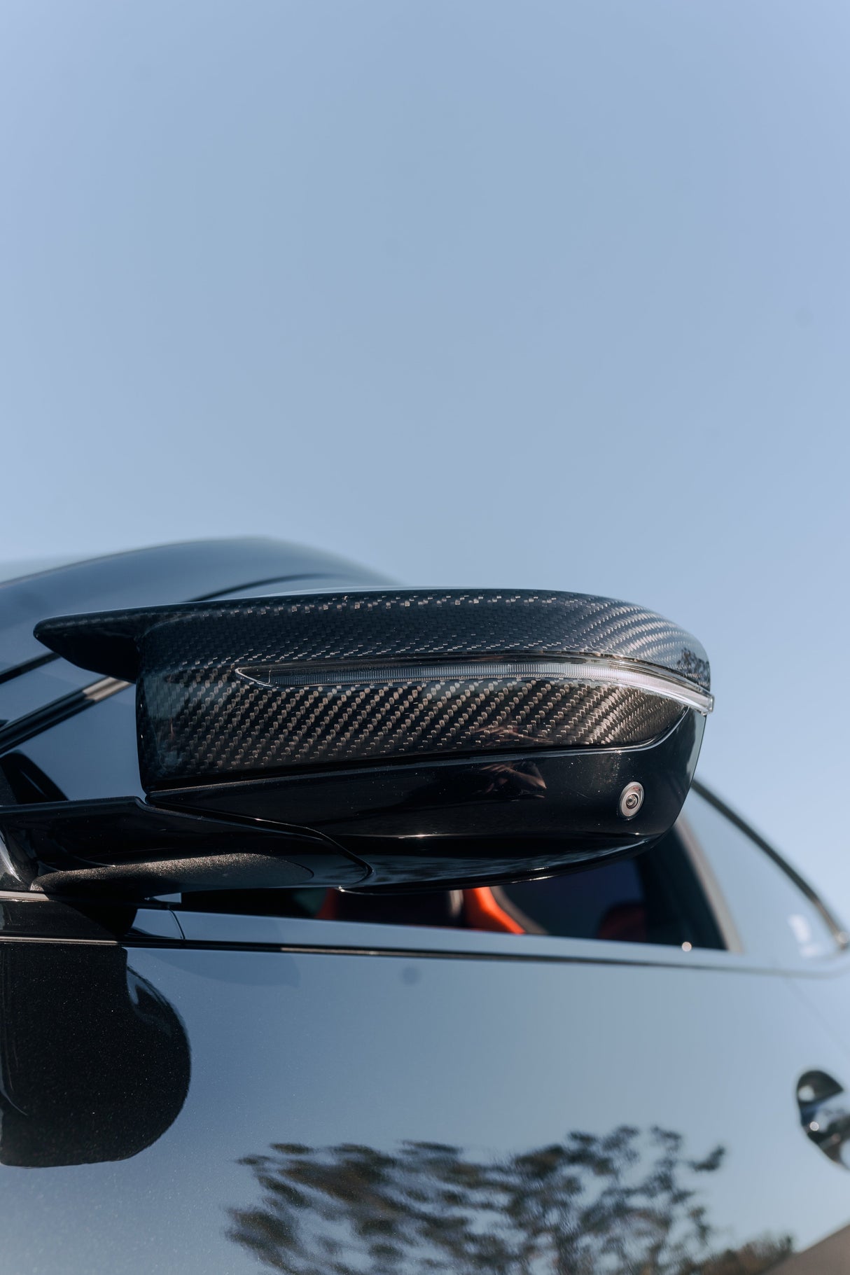 M PERFORMANCE STYLE CARBON FIBRE MIRRORS CAPS FOR BMW G42 2 SERIES M240i