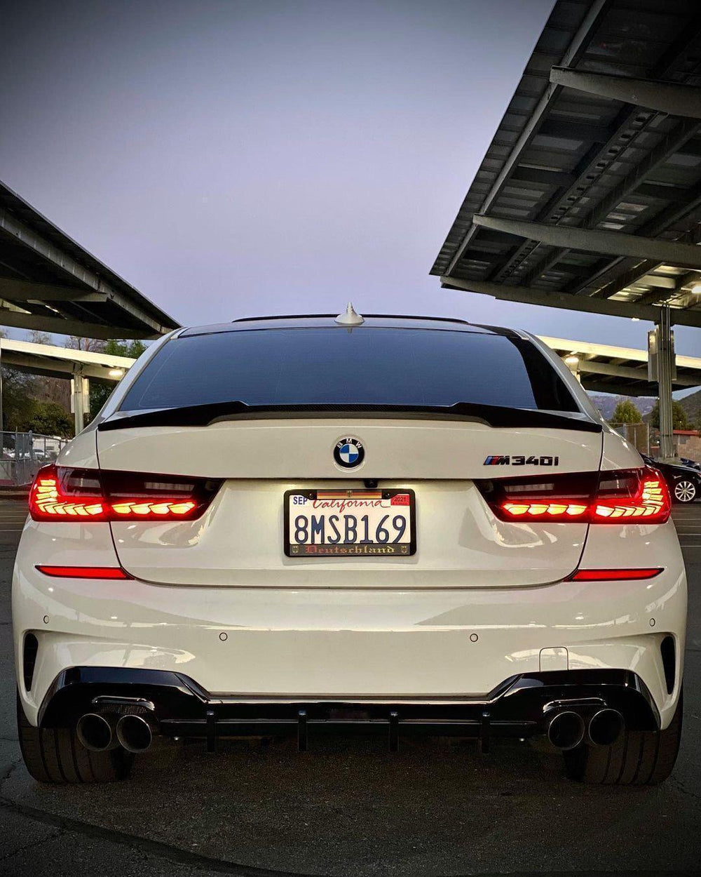 M4 STYLE CARBON FIBER TRUNK SPOILER FOR BMW G80 M3 / G20 3 SERIES
