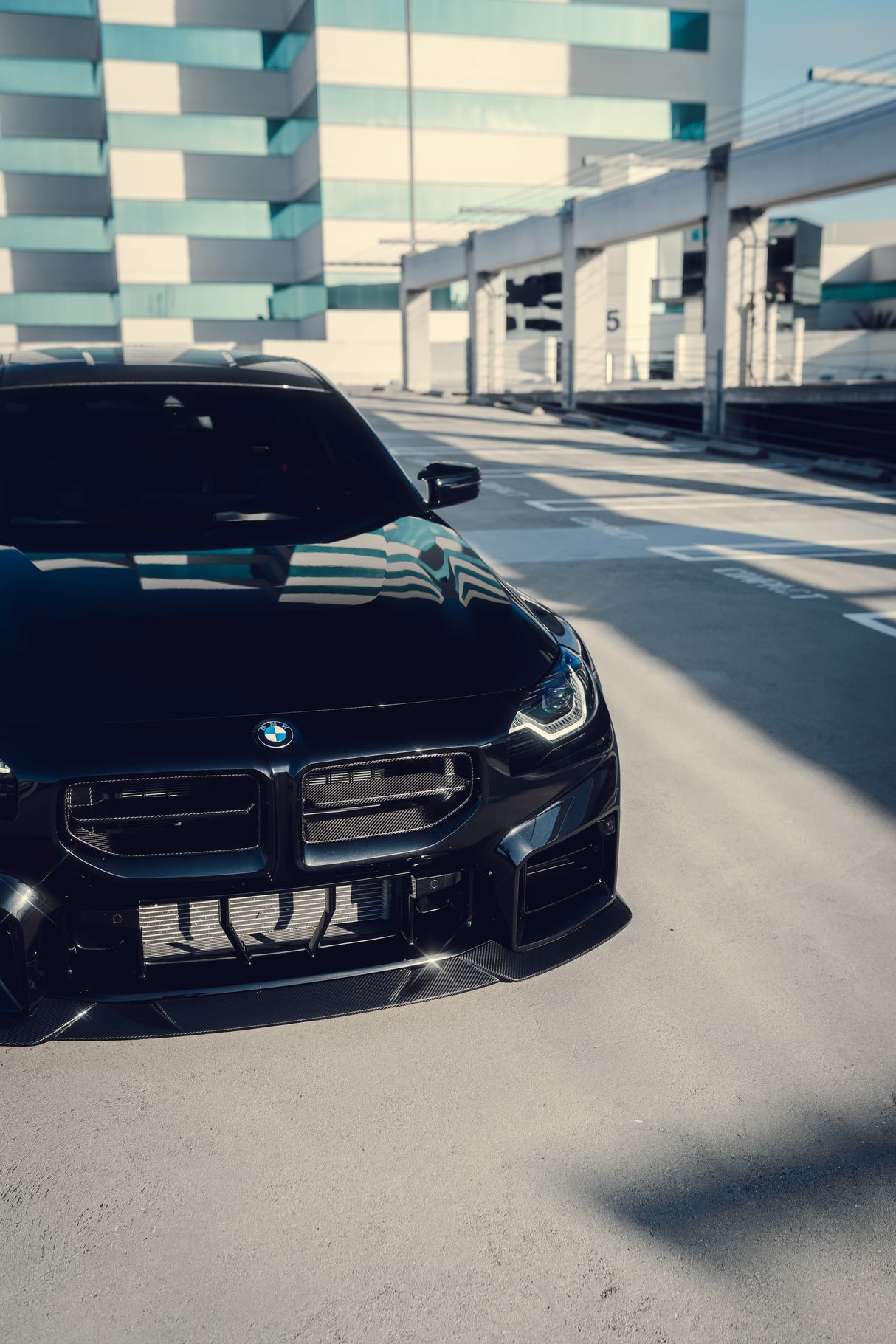 MHC STYLE CARBON FIBER FRONT LIP FOR BMW G87 M2