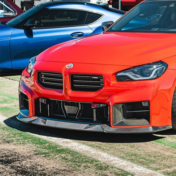 M PERFORMANCE STYLE CARBON FIBER FRONT LOWER GRILLE FRAME FOR BMW G87 M2