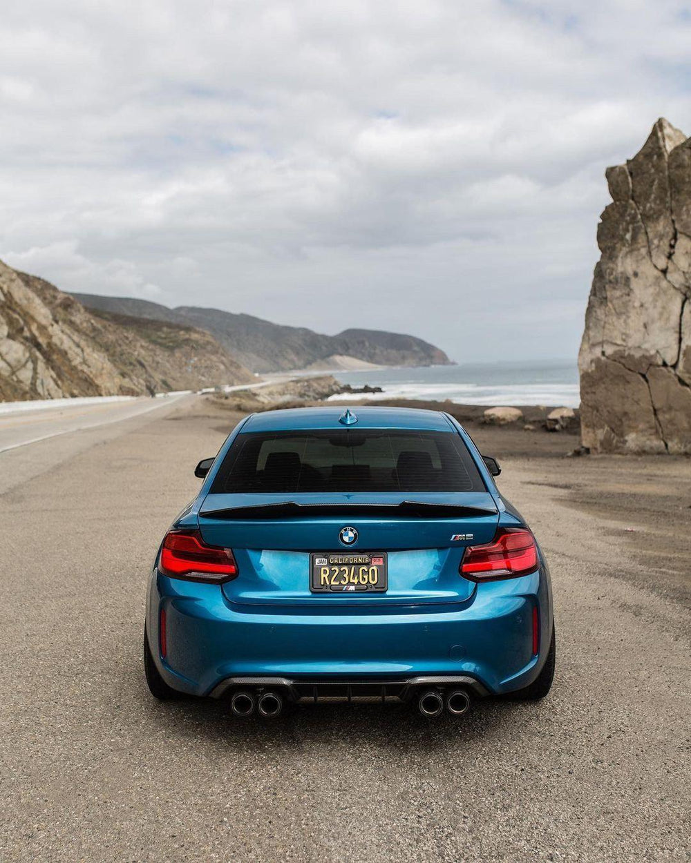 PSM STYLE HIGH KICK CARBON FIBER TRUNK SPOILER FOR BMW F87 M2 / F22 2 SERIES