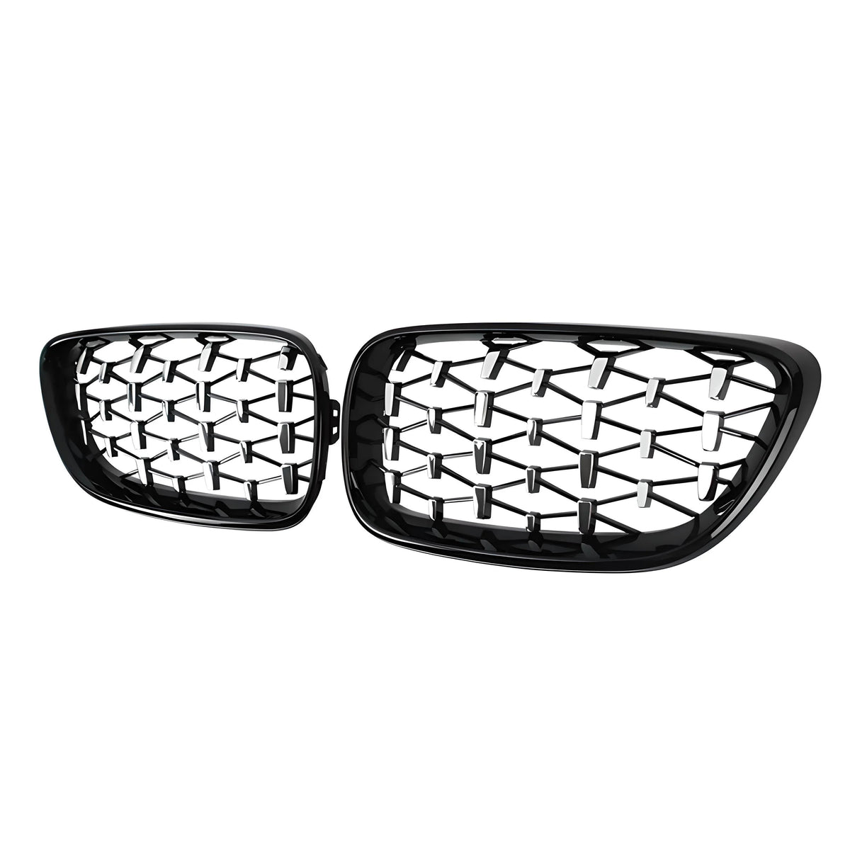 DIAMOND STYLE GLOSS BLACK GRILLE FOR BMW F22 F23 2 SERIES