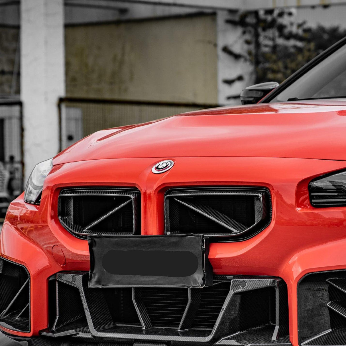 SQ STYLE CARBON FIBER FRONT GRILLES FOR BMW G87 M2