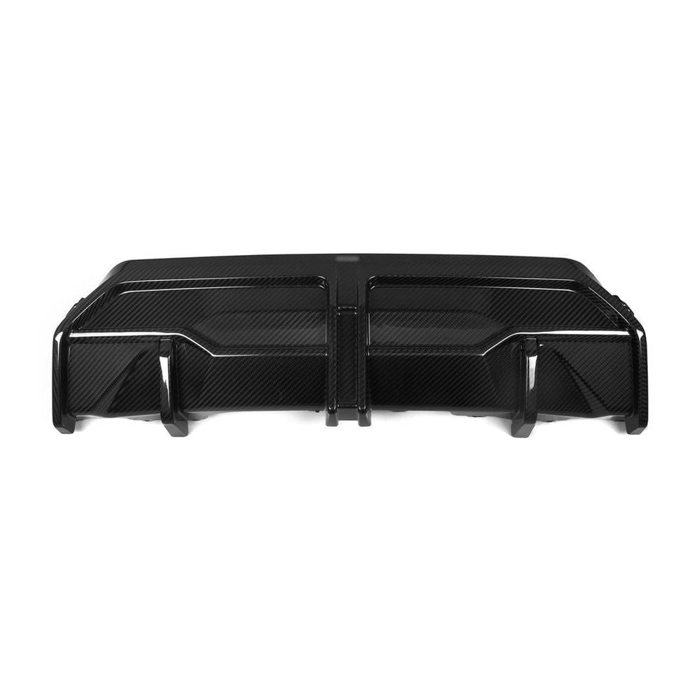 SQ STYLE CARBON FIBRE REAR DIFFUSER TRIM WITH BRAKE LIGHT FOR BMW G42 2 SERIES