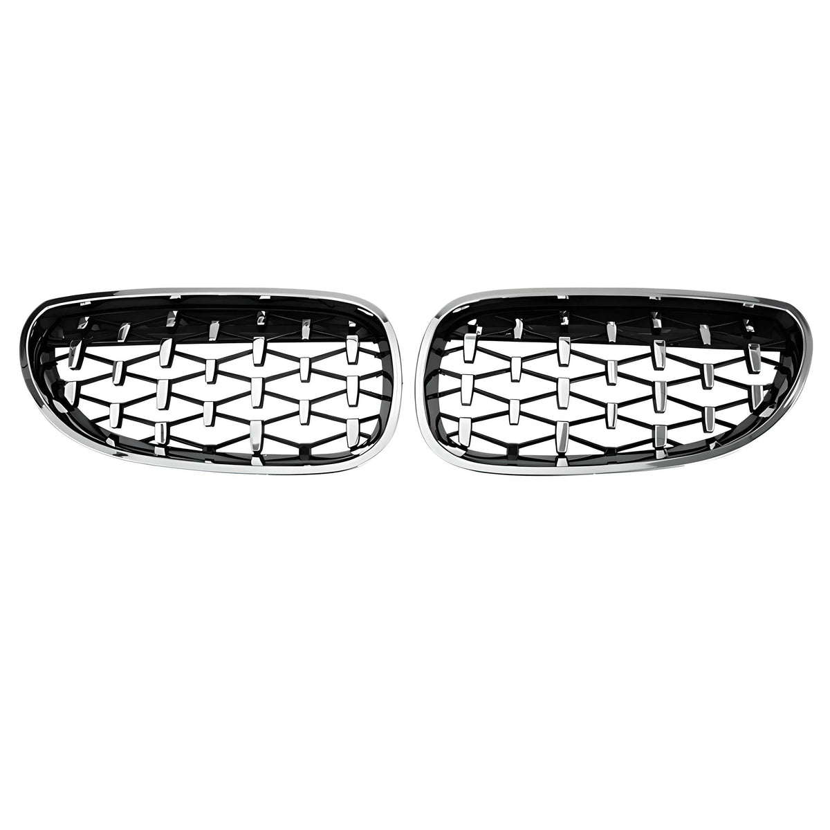 DIAMOND STYLE GLOSS BLACK GRILLE FOR BMW E60 E61 5 SERIES