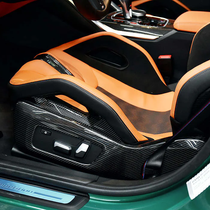 CARBON FIBRE SIDE SEAT INTERIOR TRIM FOR BMW G80 M3 G82 M4
