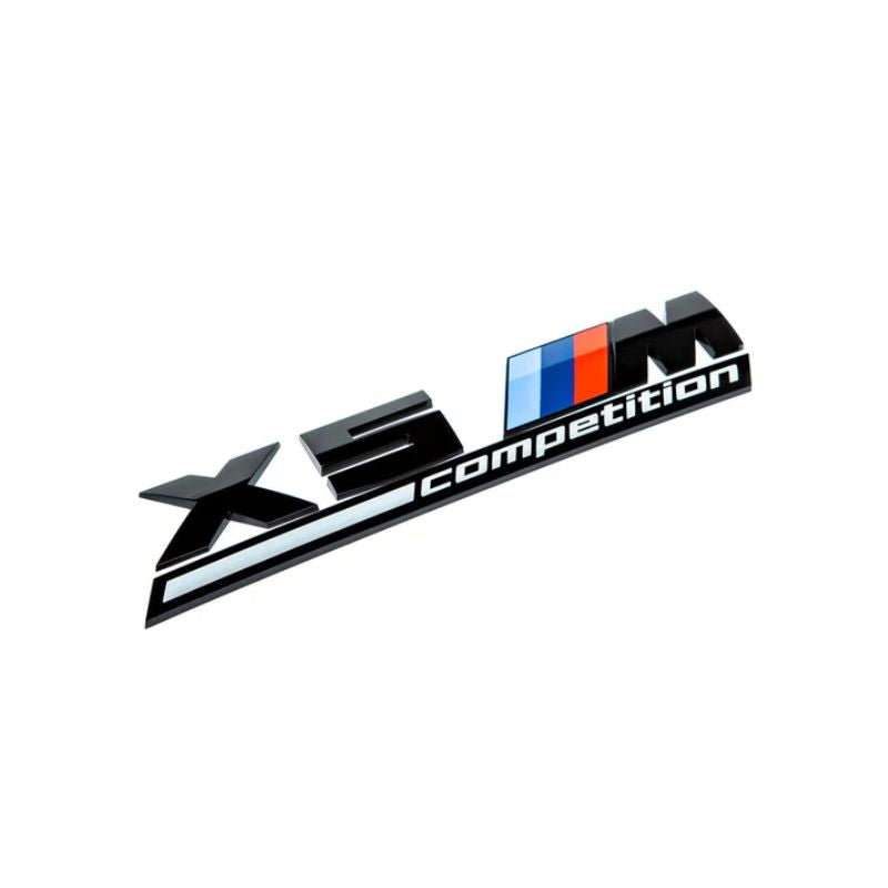 GLOSS BLACK TRUNK EMBLEM FOR BMW F95 X5M COMPETITION