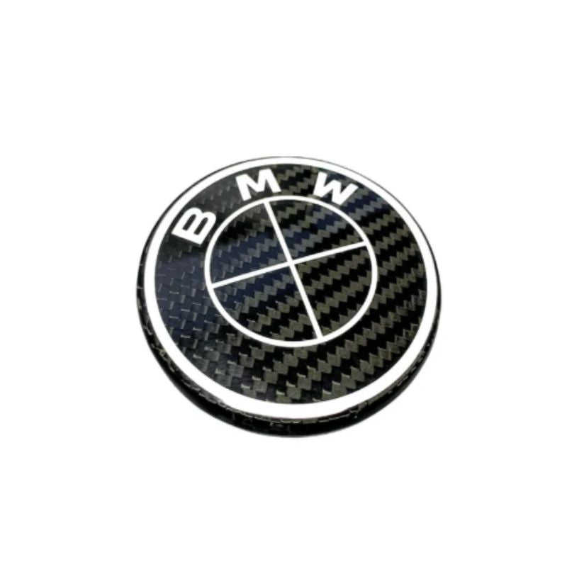 BMW BLACK CARBON FIBRE EMBLEM BADGE