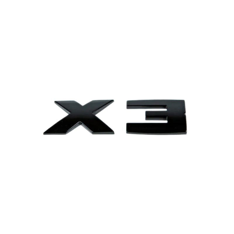 GLOSS BLACK TRUNK EMBLEM FOR BMW G01 G45 F25 X3