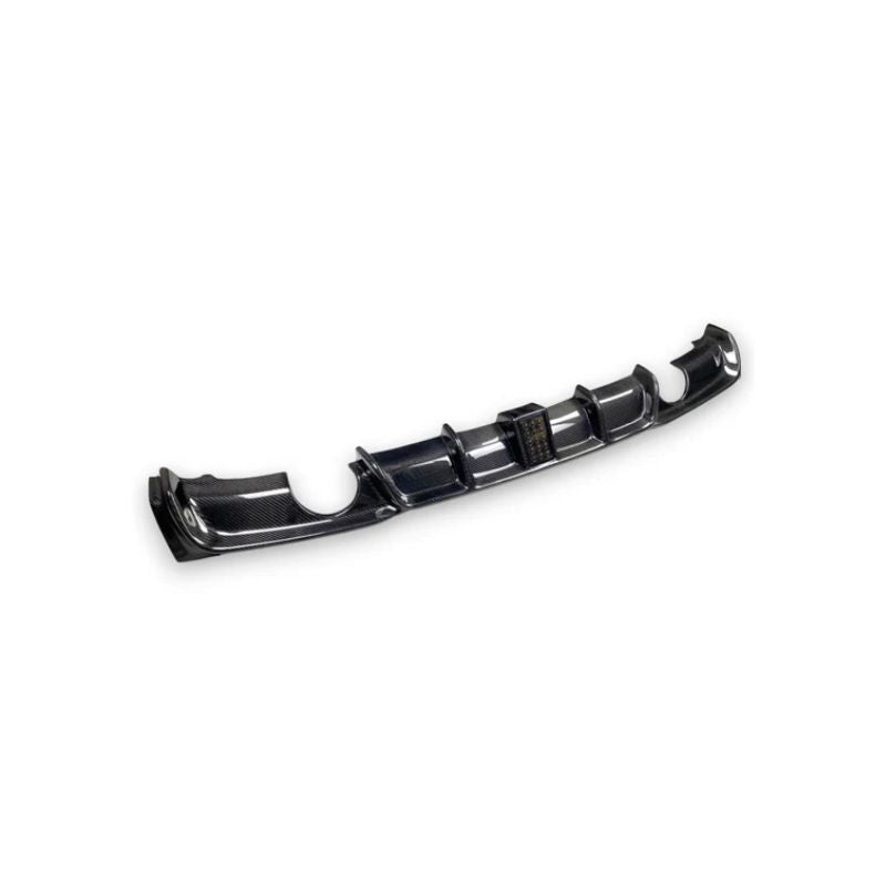 CARBON FIBRE LED REAR DIFFUSER TRIM FOR BMW F30 3 SERIES