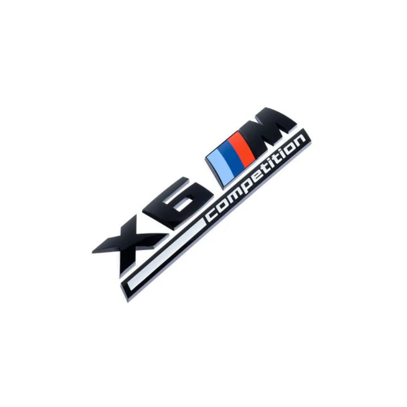 GLOSS BLACK TRUNK EMBLEM FOR BMW F96 X6M COMPETITION