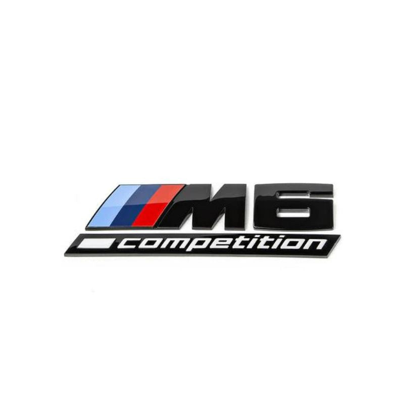 GLOSS BLACK TRUNK EMBLEM FOR BMW F06 / F12 / F13 M6 COMPETITION