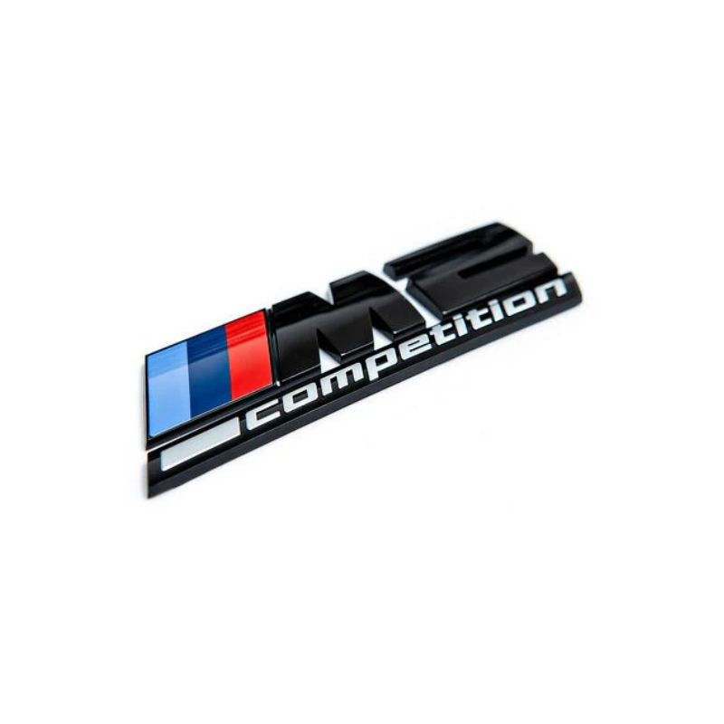 GLOSS BLACK TRUNK EMBLEM FOR BMW F87 M2 COMPETITION