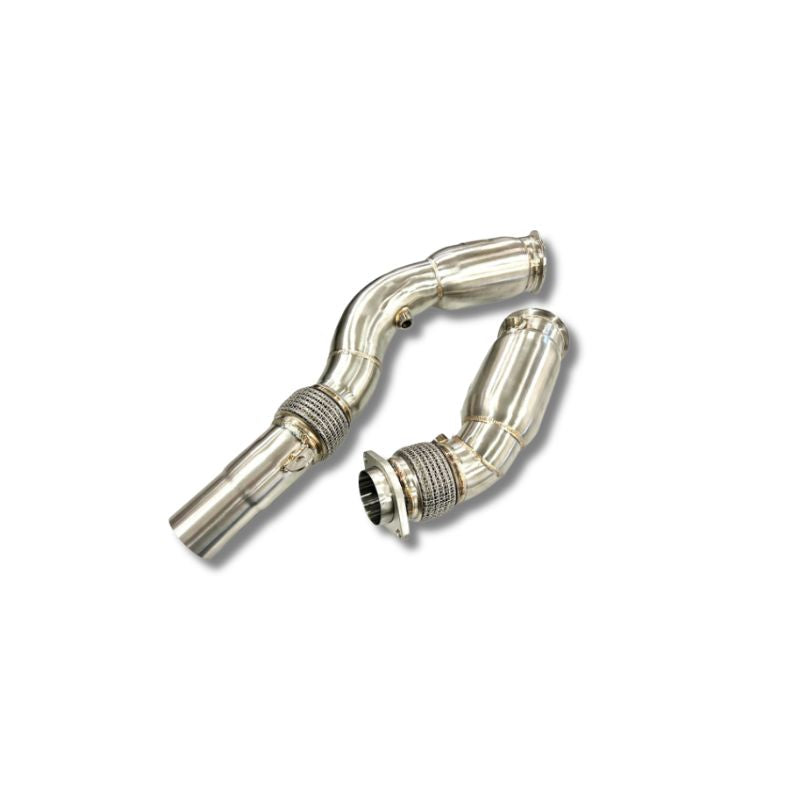 BMW F80 F82 M3 M4 M2C S55 RESONATED CATLESS DOWNPIPES