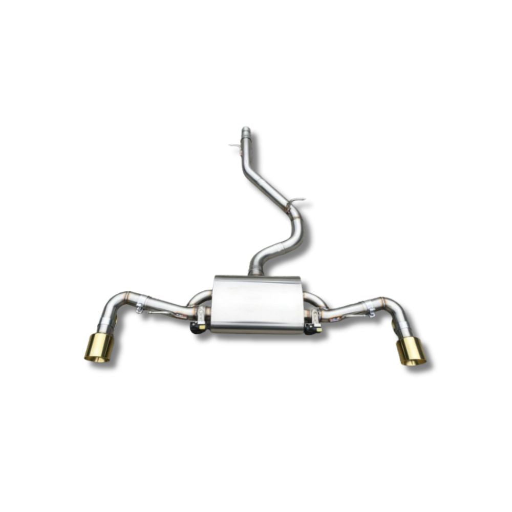VALVETECH™ AUDI TT MK3 8S STAINLESS STEEL VALVED CATBACK EXHAUST SYSTEM WITH GOLD TIPS