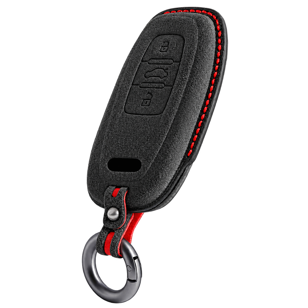 Carbon Black Alcantara key case for Audi - Key Fob Type A