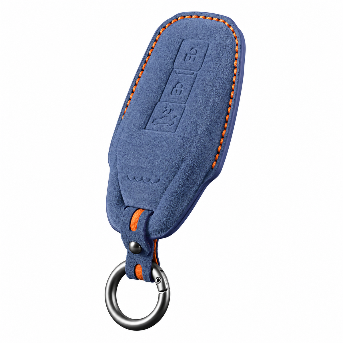Nitrogen Blue Alcantara key case for Audi - Key Fob Type E