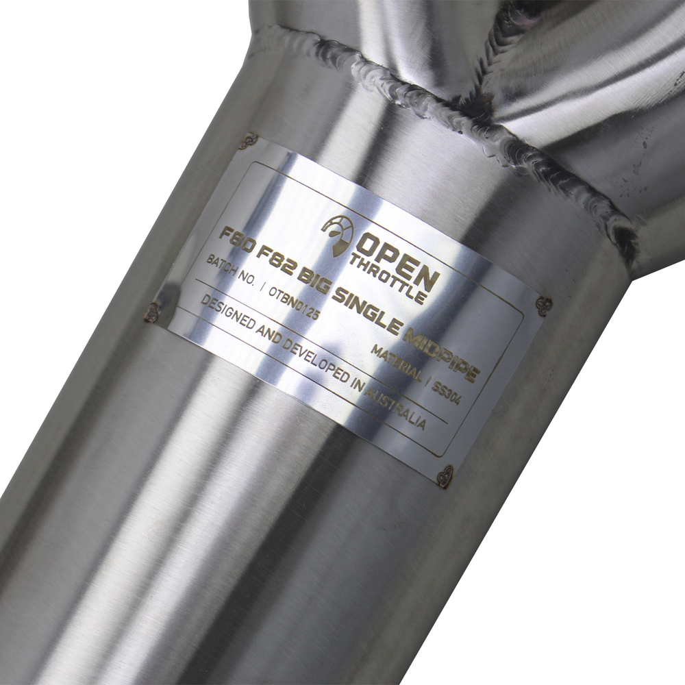 BMW F80 M3 F82 M4 GROSSES EINZELNES MITTELROHR