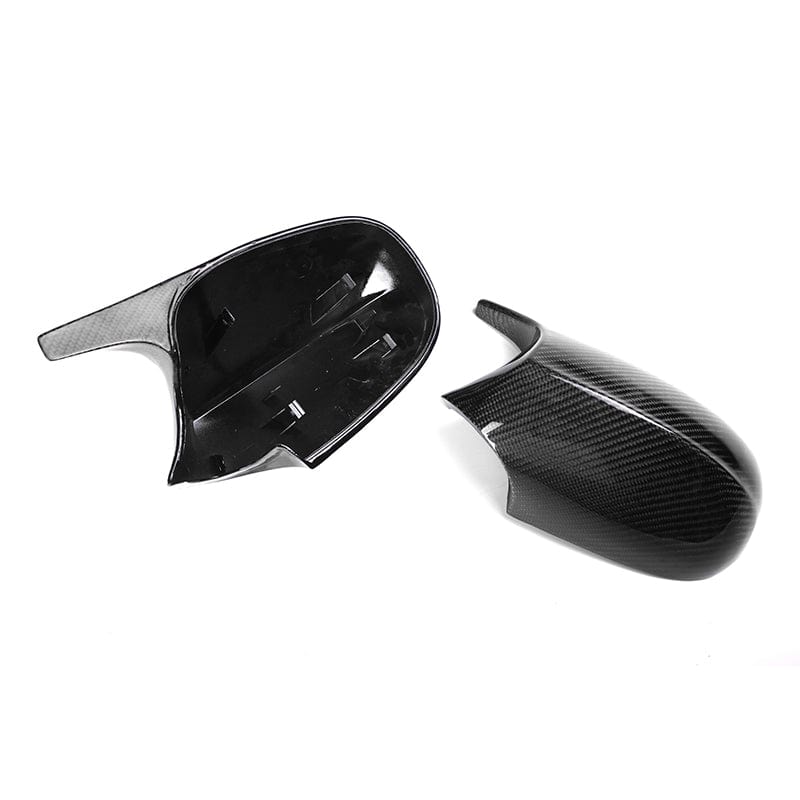 M STYLE WET CARBON FIBRE MIRROR CAPS FOR BMW E90 E91 3 SERIES E92 E93