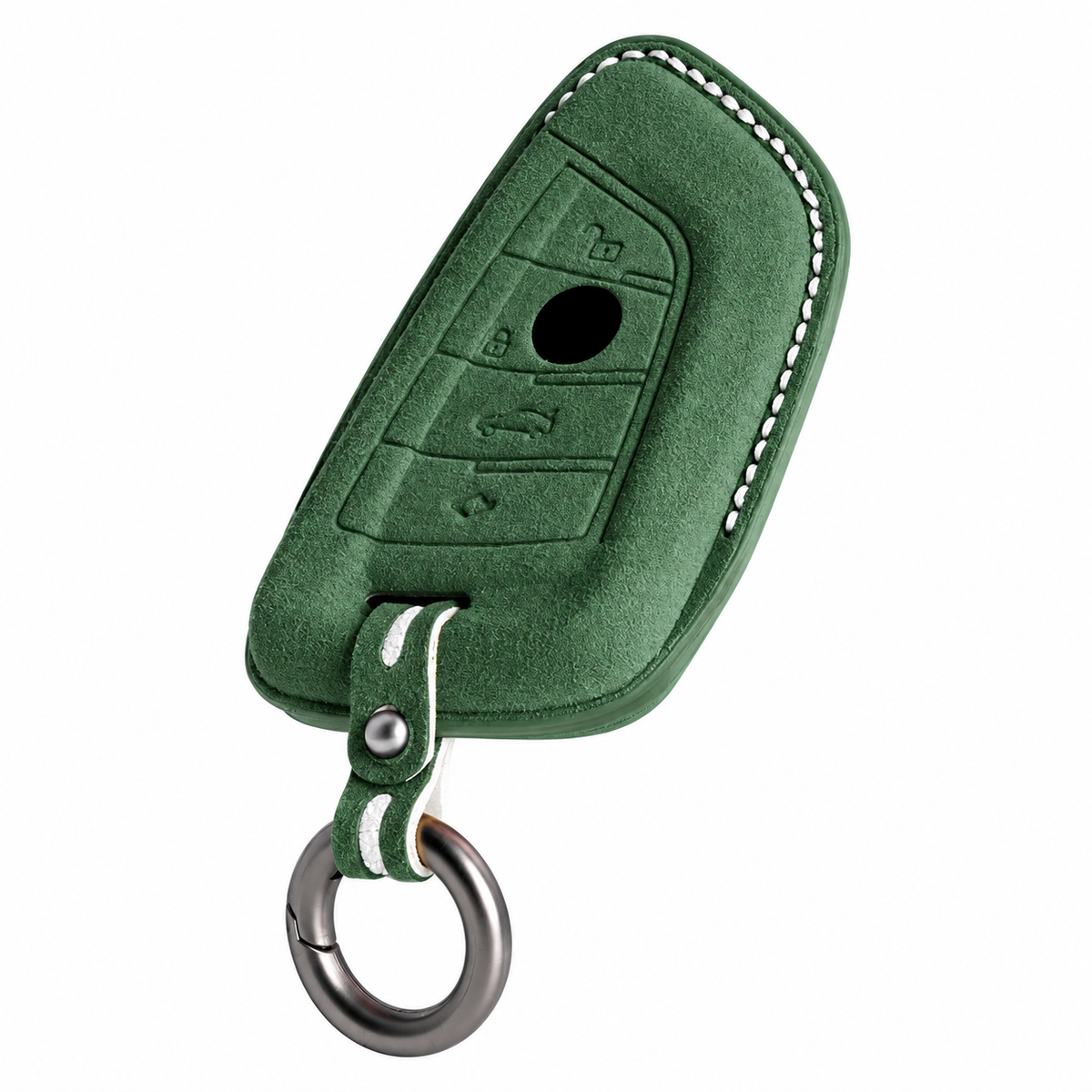 Dark Green Alcantara key case for BMW - Key Fob Type A