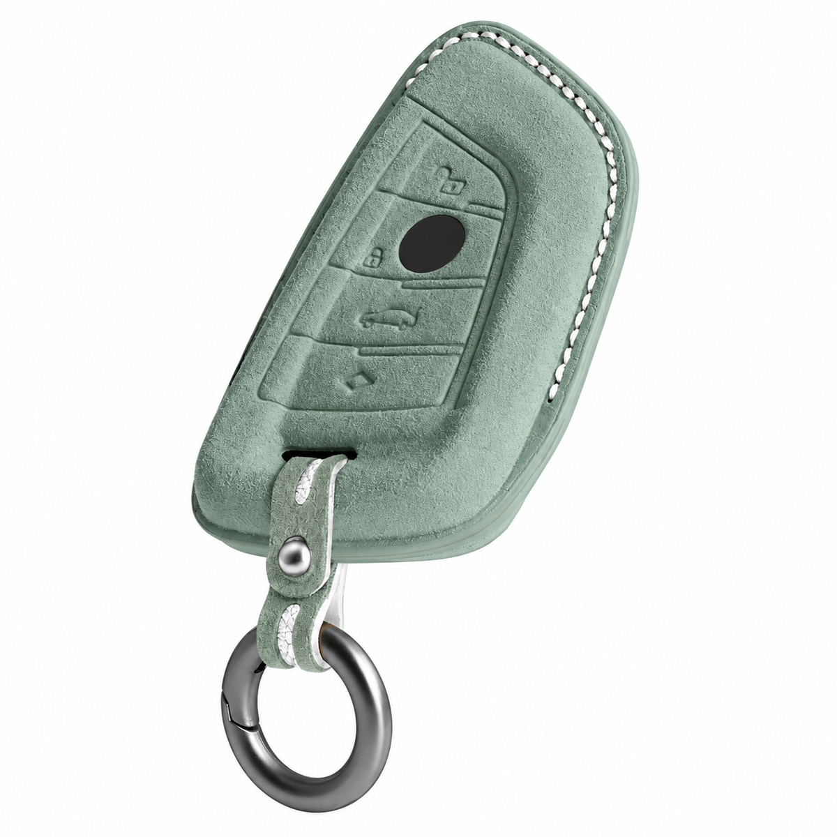 Tundra Green Alcantara key case for BMW - Key Fob Type A